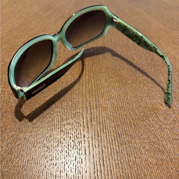 Coach Women's Sunglasses in Green and Black- Ginger S496 Black - Picture 8 of 12